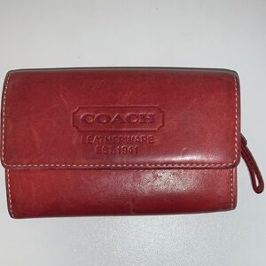 Coach Cherry Leather Wallet